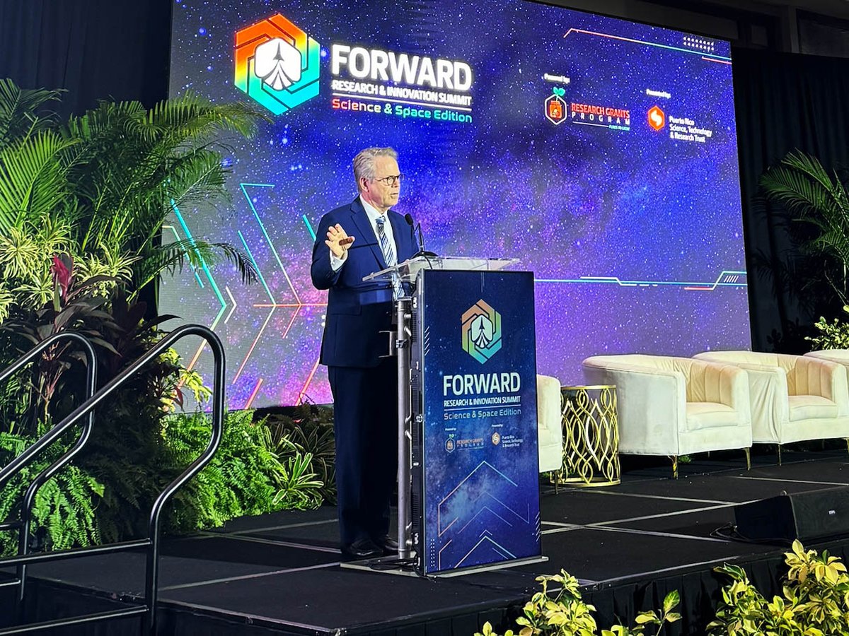 Thanks to @PRScienceTrust1 for the opportunity to address the #ForwardSummit and meet with @DDECPR to discuss space-related economic development in #PuertoRico