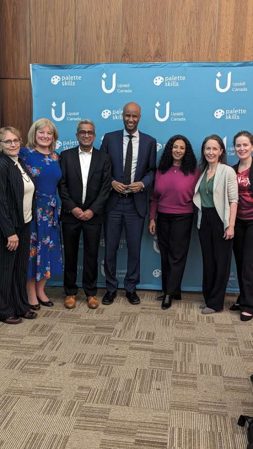 paletteskills's tweet photo. On Tuesday, Palette Skills hosted a reception to mark the start of Upskill Canada programs. Discussions underscored our steadfast commitment to fostering a future enriched with skilled individuals for growing companies.

#PaletteSkills #UpskillCanada #CollaborationInAction https://t.co/FAWQ7vSj7N