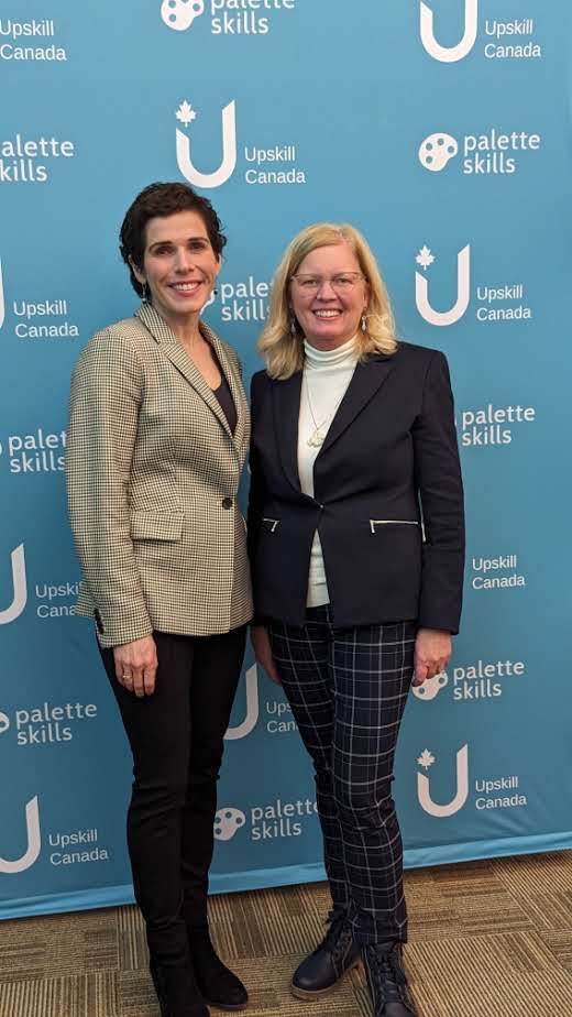 paletteskills's tweet photo. On Tuesday, Palette Skills hosted a reception to mark the start of Upskill Canada programs. Discussions underscored our steadfast commitment to fostering a future enriched with skilled individuals for growing companies.

#PaletteSkills #UpskillCanada #CollaborationInAction https://t.co/FAWQ7vSj7N