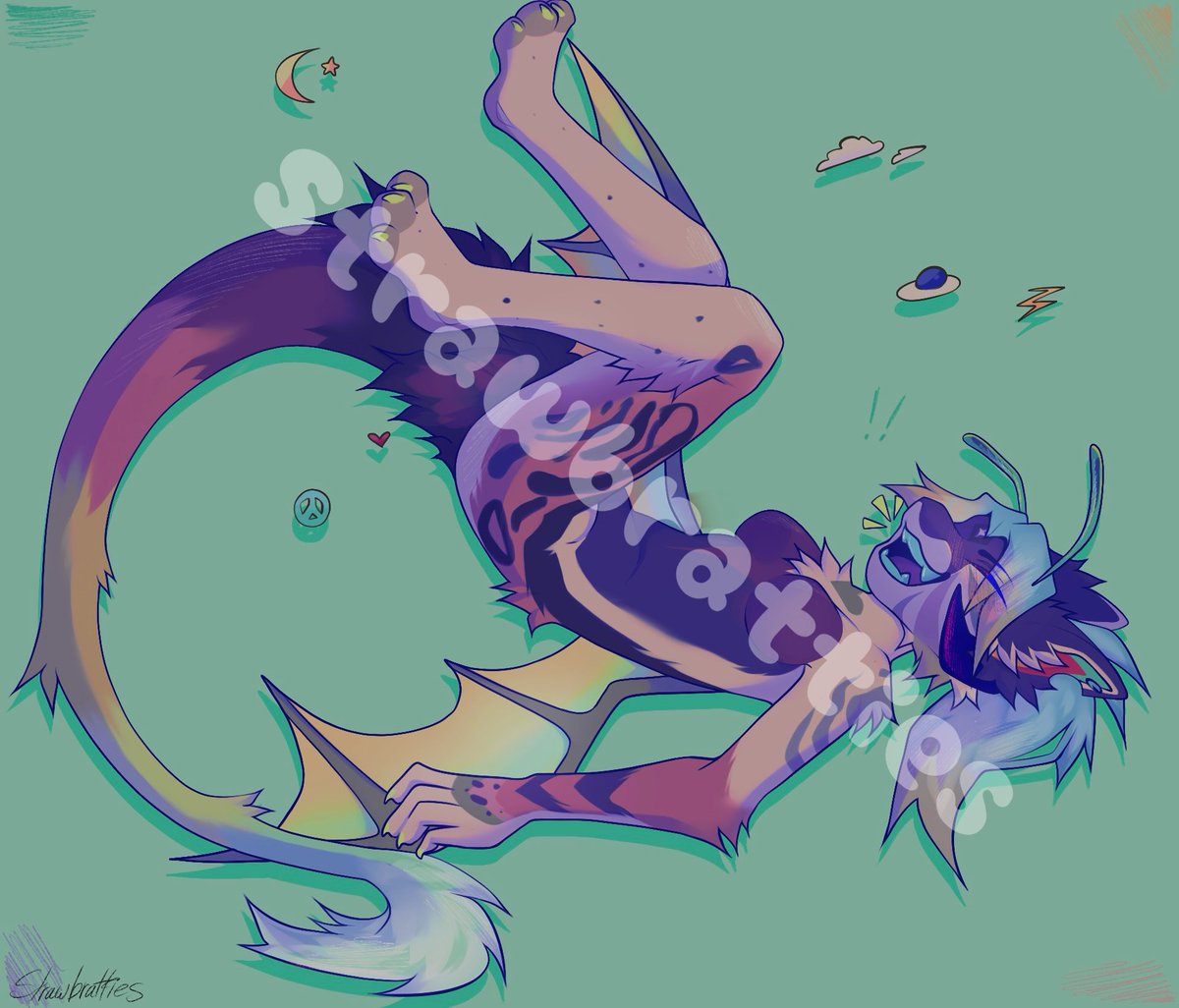 SL33P1NGST4G's tweet image. A finished commission for the one and only @FoolsKinq ! I told u ur money belongs to me