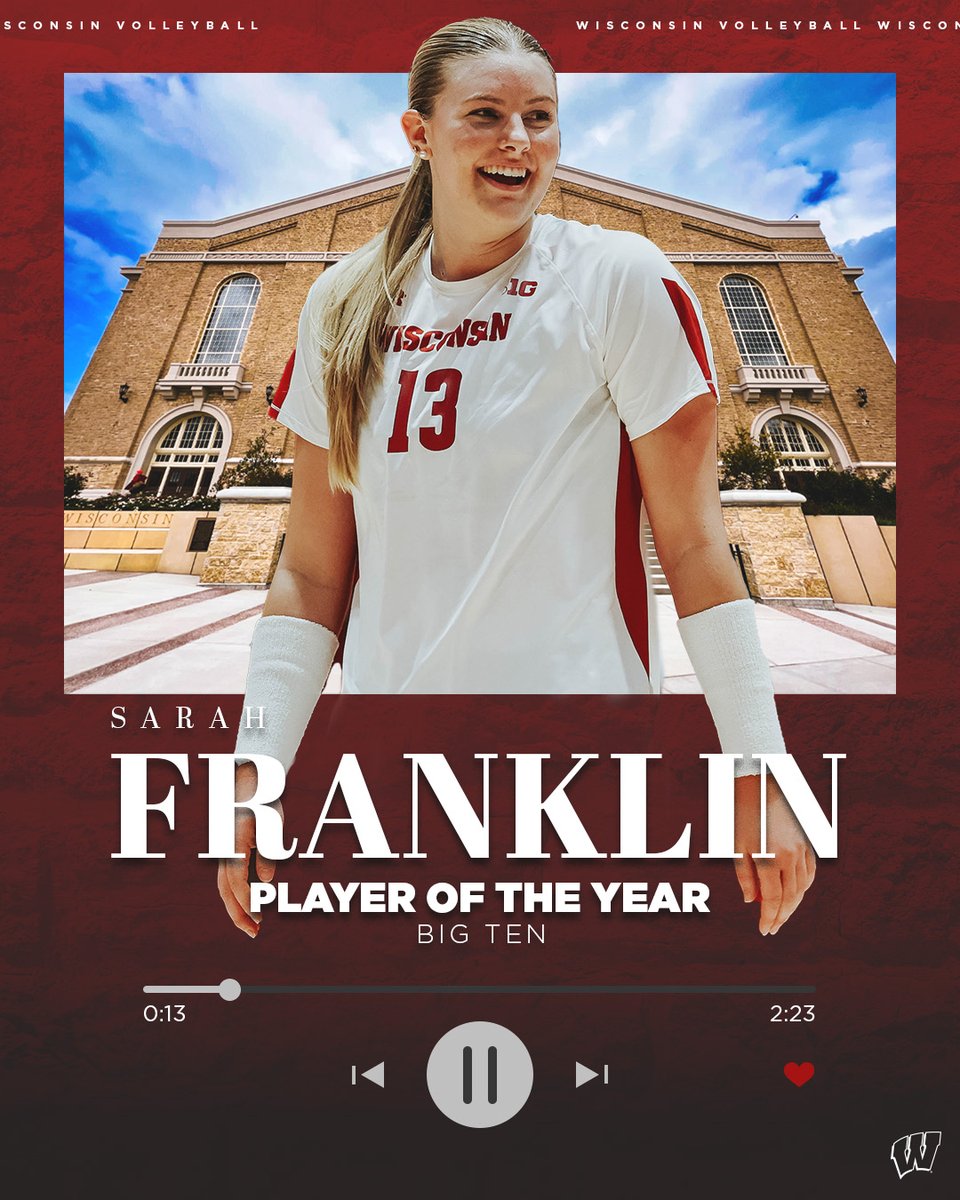 Your  B1G Player of the Year

The Sarah Franklin Experience

<a href="/sarahfrankk13/">Sarah Franklin</a>
