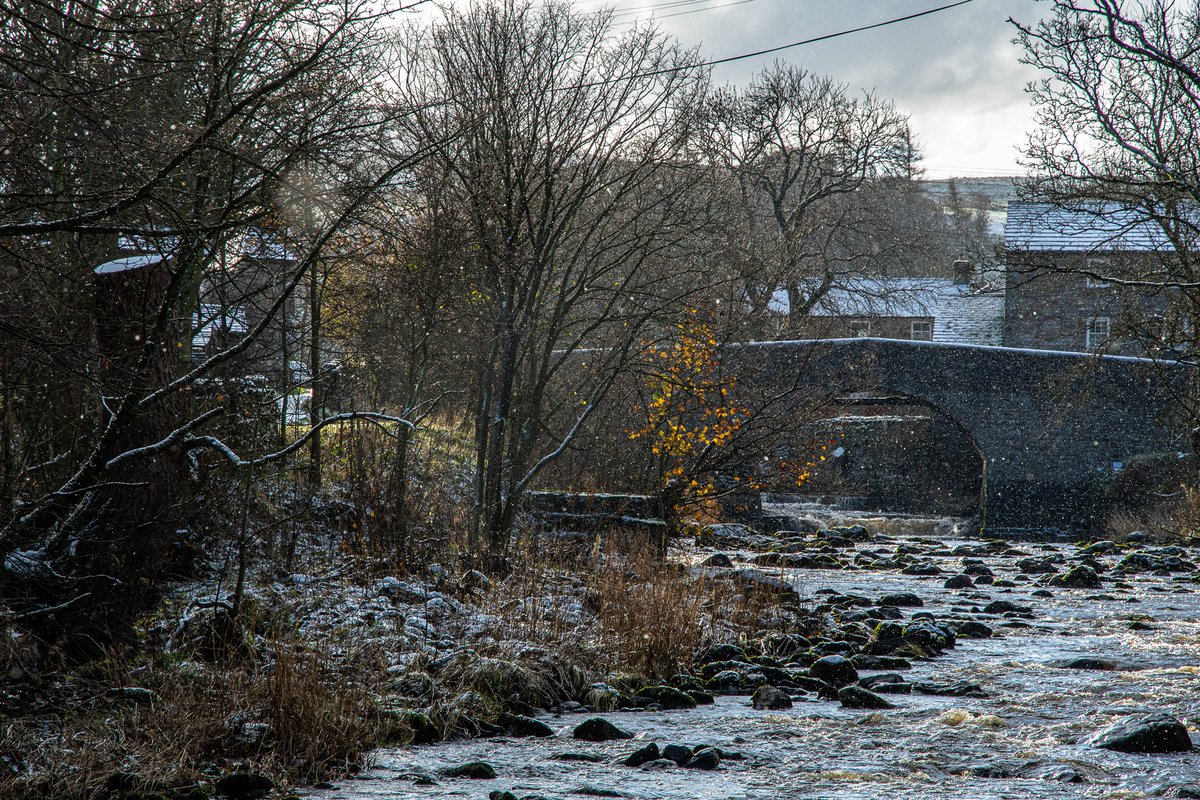 A little bit of snow on the River Bain today, bitterly cold brrrrrr