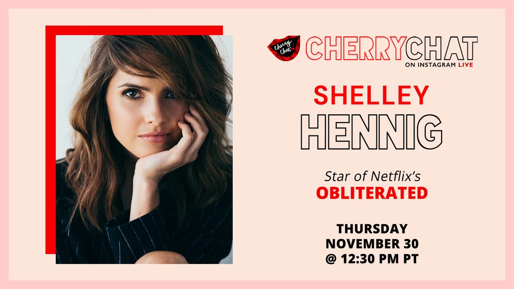 TheCherryPicks's tweet photo. Today on #CherryChat! 🍒

Shelley Hennig, star of @netflix's #Obliterated, joins us at 12:30PM PT (3:30PM ET). @shelleyhennig

💬 Tune in: https://t.co/JaVi5gl7cA https://t.co/mablnrOVBH