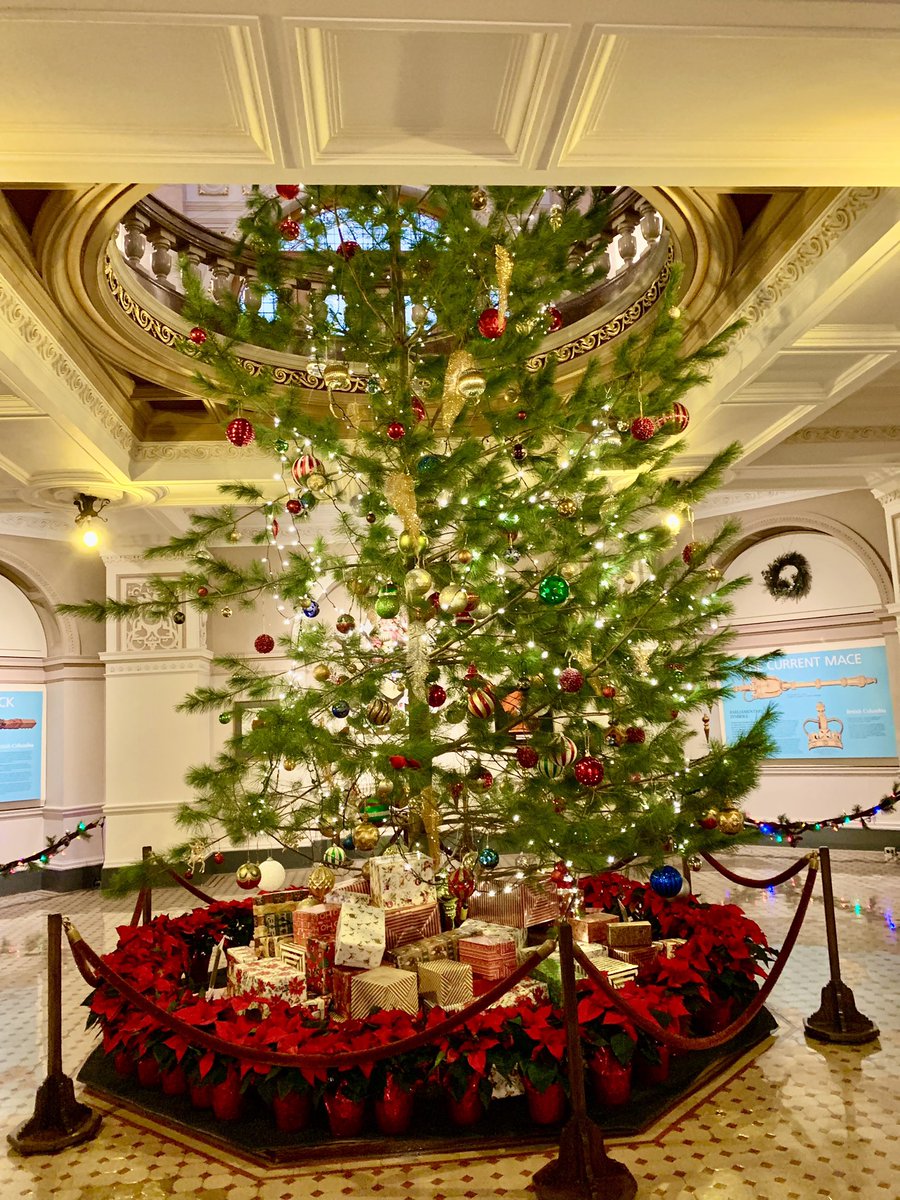 richardzussman's tweet image. The B.C. Legislature Christmas Tree is all dressed up and ready for the holiday season.  #bcpoli
