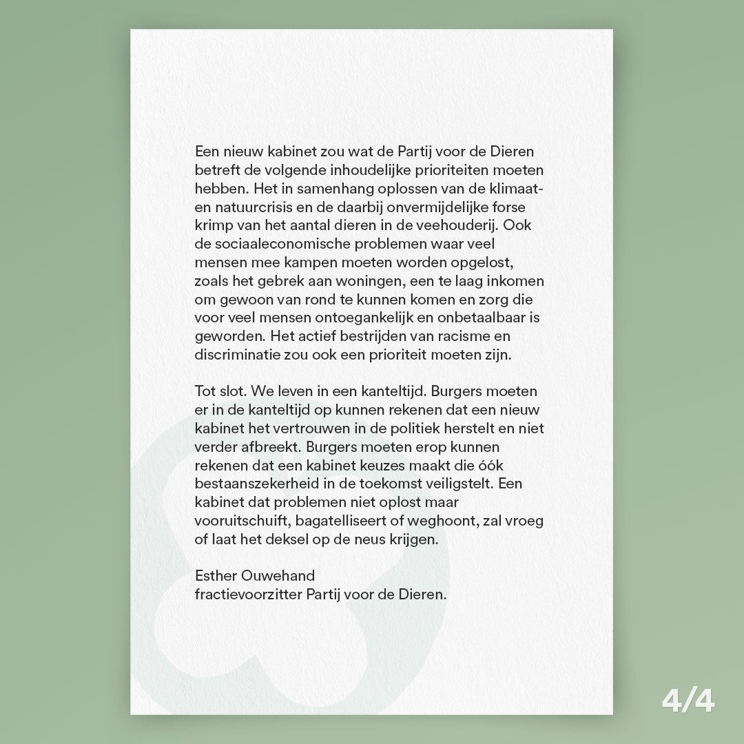 Mensen tegen elkaar uitspelen is de oudste truc uit het boekje. De partij van de zondebokpolitiek is hierdoor de grootste geworden. De <a href="/PartijvdDieren/">Partij voor de Dieren</a> maakt zich grote zorgen over de aanvallen op onze rechtsstaat en onze vrije en open samenleving. Mijn brief aan de verkenner👇