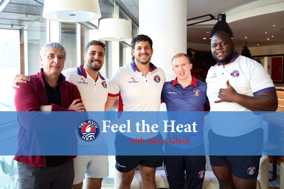 We are back by popular demand!

Episode #2 of Feel the Heat will be out tomorrow morning at 9:00 (Israel time)

Set your ⏰ and subscribe! 

➡️ youtu.be/w6mE2seB-Sw?fe…

#feeltheheat #tlvheat #telavivheat #rugbyisrael #rugbyeurope #resupercup #rugby

📷 <a href="/danielhalac/">Dani Halac</a> @heifitzkate