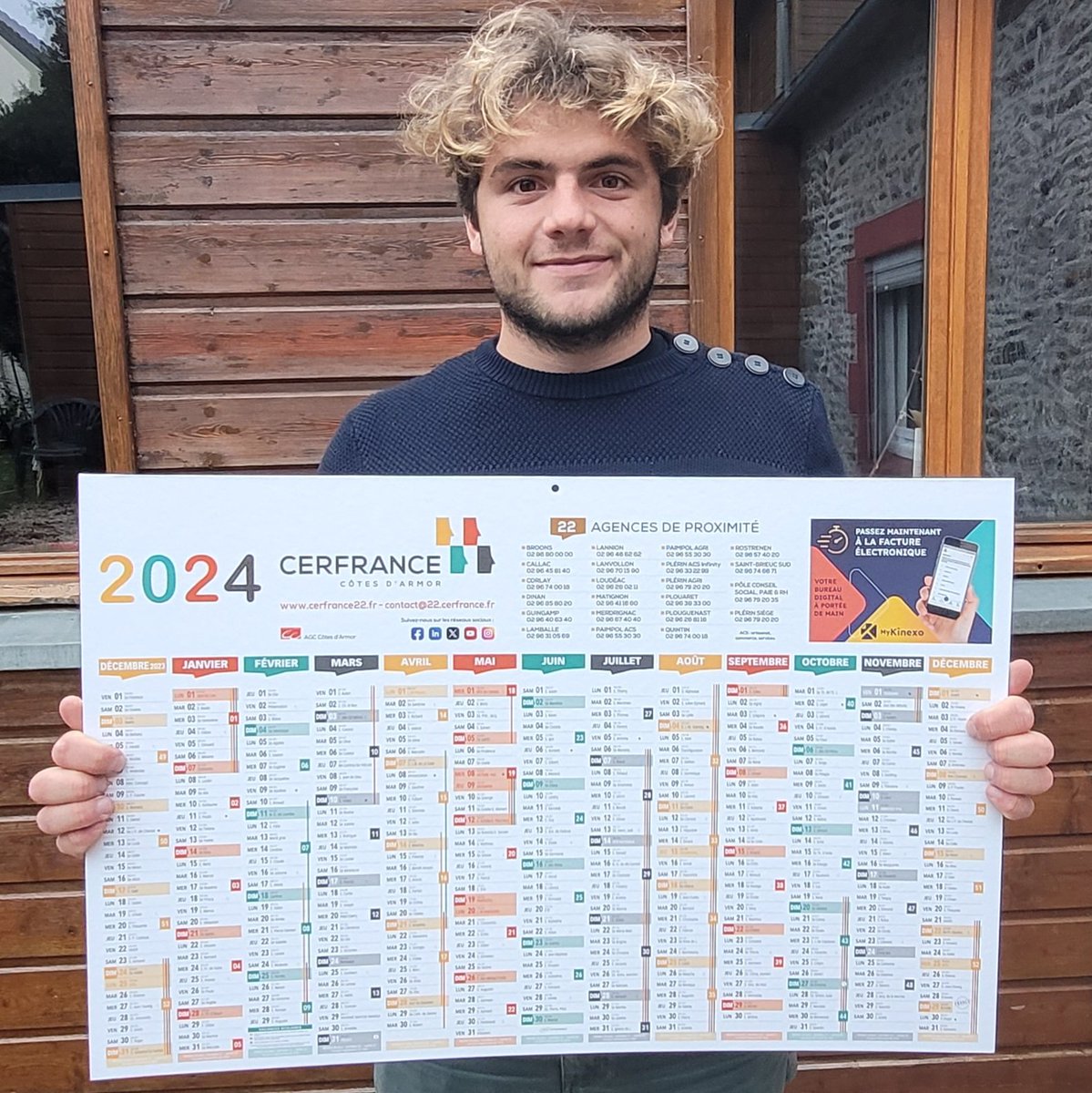 JaiMeGARNIER's tweet photo. Avec  @CERFRANCE_22 @Cerfrance85 @Cerfrance29 @Cerfrance35_56 @Cerfrance49 c'est pile et face à 2024 pour commencer ! Quel bonheur ce partenariat @Cerfrance qui se renforce comme les vents ! https://t.co/nZEEBFaoHE