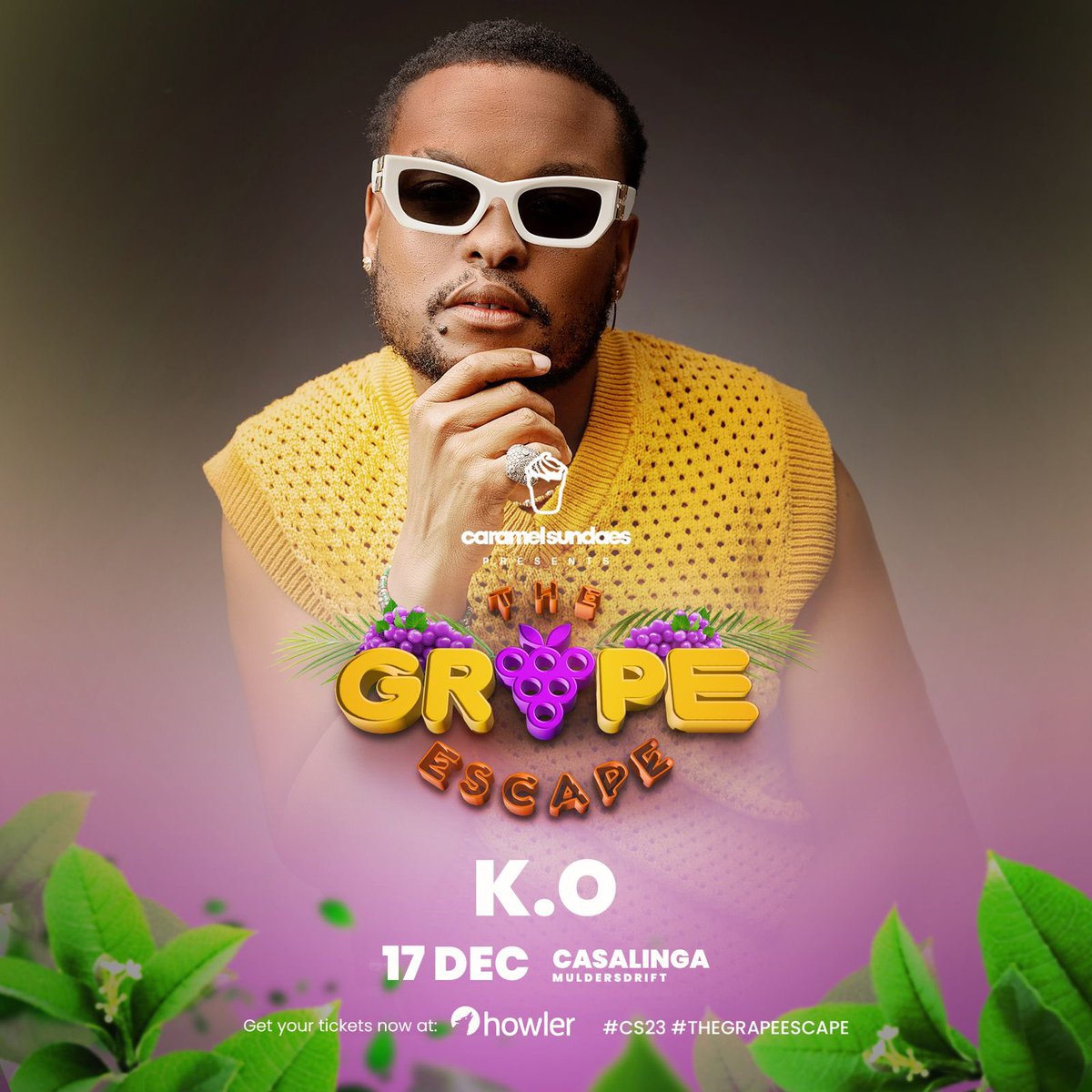 caramelsundaes's tweet photo. When it comes to Hip Hop performances, we make sure! Welcome @mrcashtime to the #CS23 stage! 🎤, talk about hits on hits! Can’t wait to have the Skhanda Gawd’ shut it down! ~ Next artist announcement at 7 PM…🍦🍇 https://t.co/4hMtN4NNor