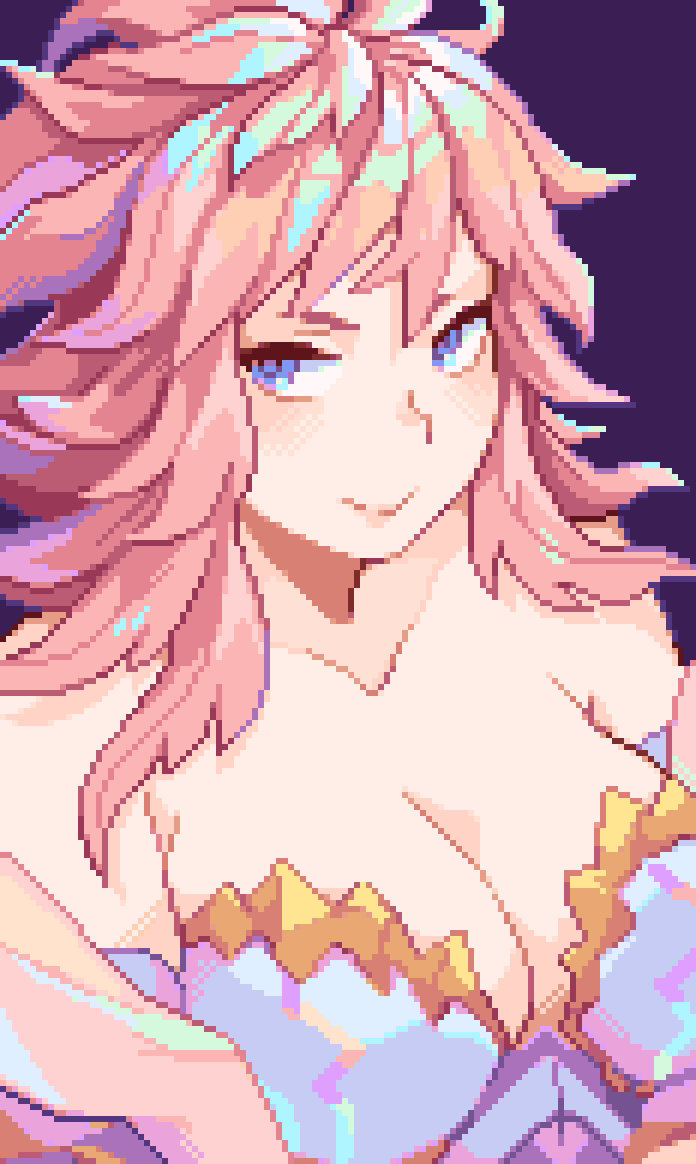 Been a long time since I last drew Gabriel😊
#GranblueFantasy #pixelart