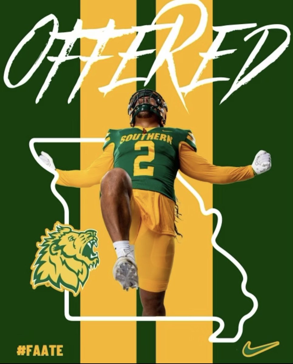 After a great conversation with <a href="/CoachBettasso/">Joe Bettasso</a>, I’m blessed to receive an offer from <a href="/MOSOFootball/">Missouri Southern Football</a>