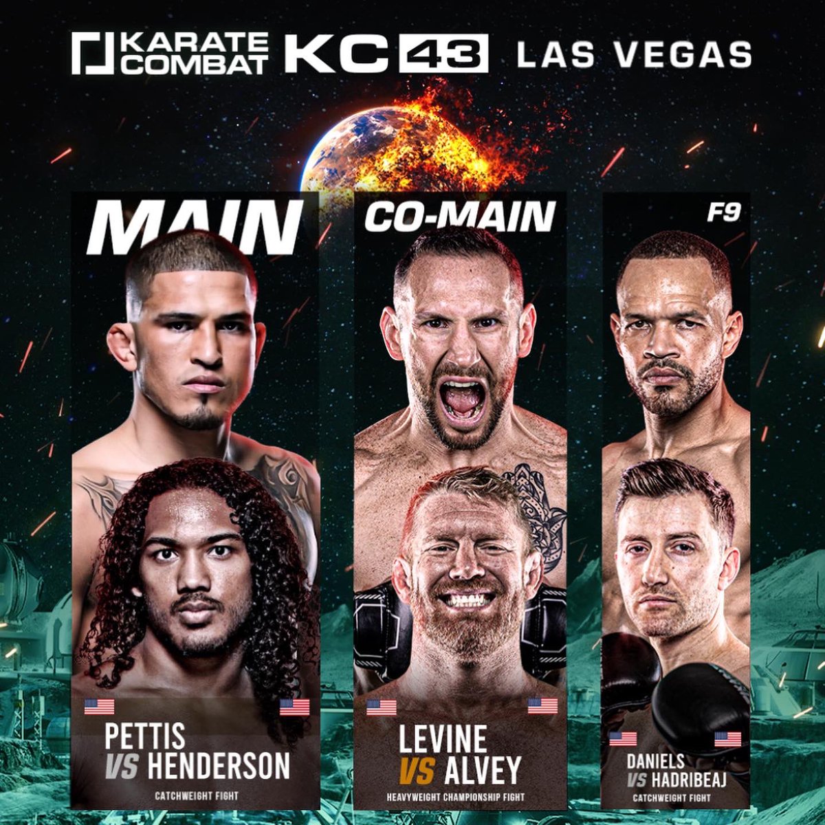 On December 15th, I will be fighting in Karate Combat’s BIGGEST EVENT EVER, KC43 in Las Vegas! 🎰🥋🔥 

IF ANYONE WANTS TO SEE THE EVENT LIVE, tickets 🎟️ are available at Karate.com/tickets ❗️💪 “Damian15” discount code gives a nice discount! 🤩

See u in Vegas! 🤩🇲🇽🇺🇸 #DV58