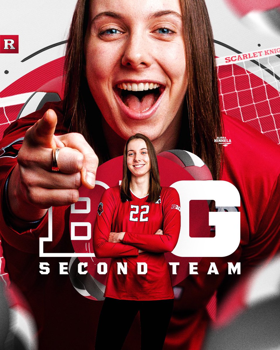 RUvball's tweet photo. π£οΈπππ ππππ π
ππ ππππππ βΌοΈ
.
Alissa Kinkela becomes #RUVBβs first attacker to land on an All-Big Ten Team π
.
#GoRU #RUVB #b1gvolleyball #ncaavolleyball https://t.co/gL6aOGk0oh