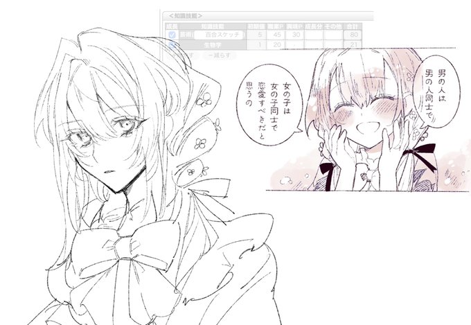 これは後回しにされた少女庭園HO1の練りなんですけど 
