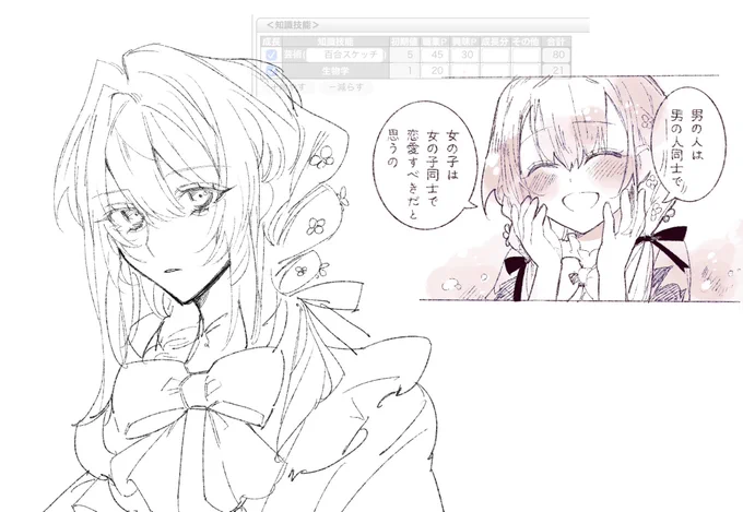 これは後回しにされた少女庭園HO1の練りなんですけど 