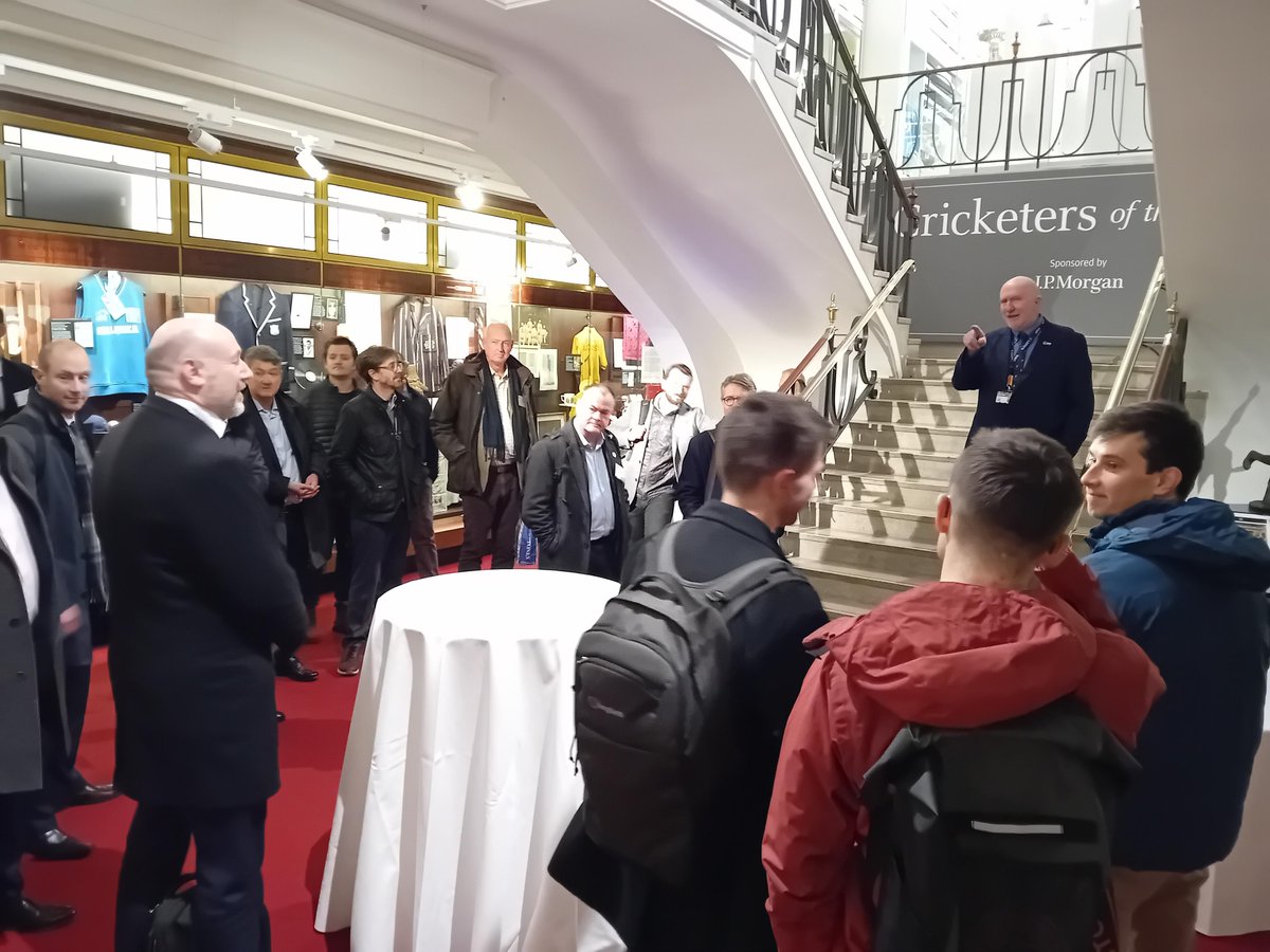 The Worshipful Company of Plumbers Corporate Members gathered at Lords cricket ground last night for a, intriguing back of house tour, including the Long Room and changing rooms, followed by a lively networking session in the Lords Museum!