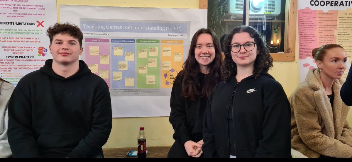 Poster presentations complete for second year. #TGFU on top!