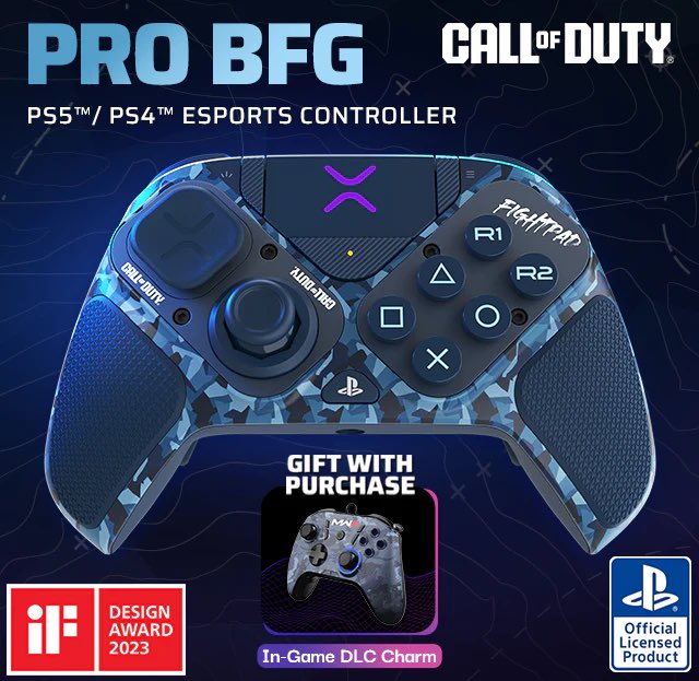 PS5, PS4 & PC Victrix Pro BFG Wireless Controller Midnight Mask