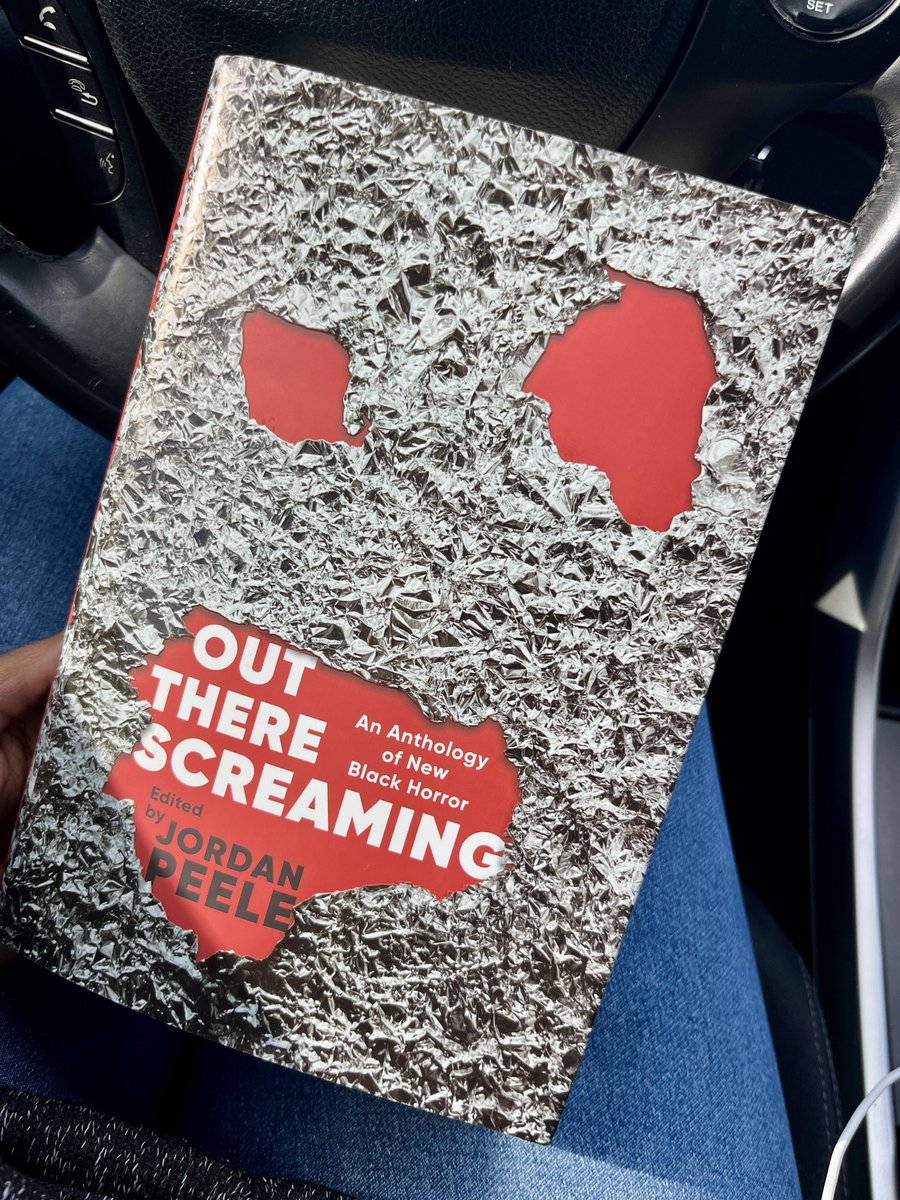 _irizard's tweet photo. Falling in love with reading again thanks to #OutThereScreaming while on my lunch break. Wreckless Eyeballing had me 🤯 So ready to clock out tonight & keep at it. @Monkeypaw’s done it! https://t.co/lCLZwjB6s1