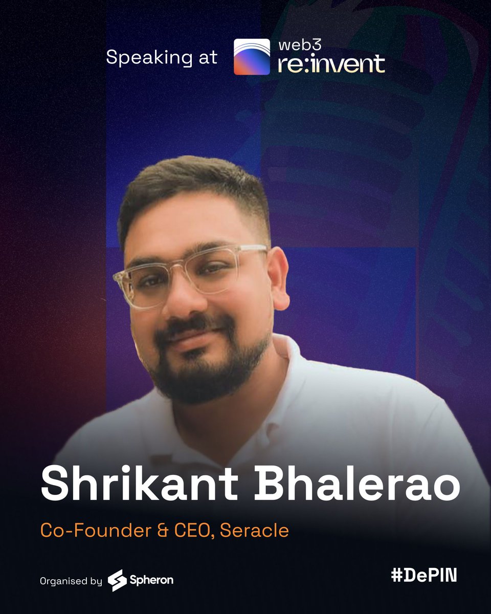 Introducing @SriBhalerao, Co-Founder and CEO of <a href="/seracleofficial/">Seracle</a>! 🔥 

Seracle offers solutions to revolutionize business operations in #Web3. They empower founders and start-ups for a seamless transition from #Web2 to #Web3, unlocking the potential of #decentralized ecosystems.