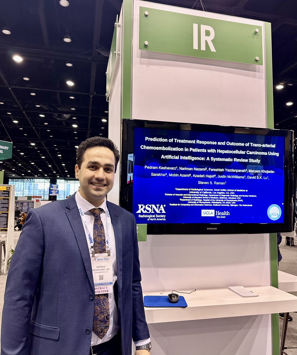 Had an incredible experience presenting my projects at my second RSNA Annual Meeting in Chicago. The range of amazing topics was truly enlightening! As always, I learned a great deal about the future of HCC, LIRADS, and much more in my area of interest. Grateful to #RSNA2023