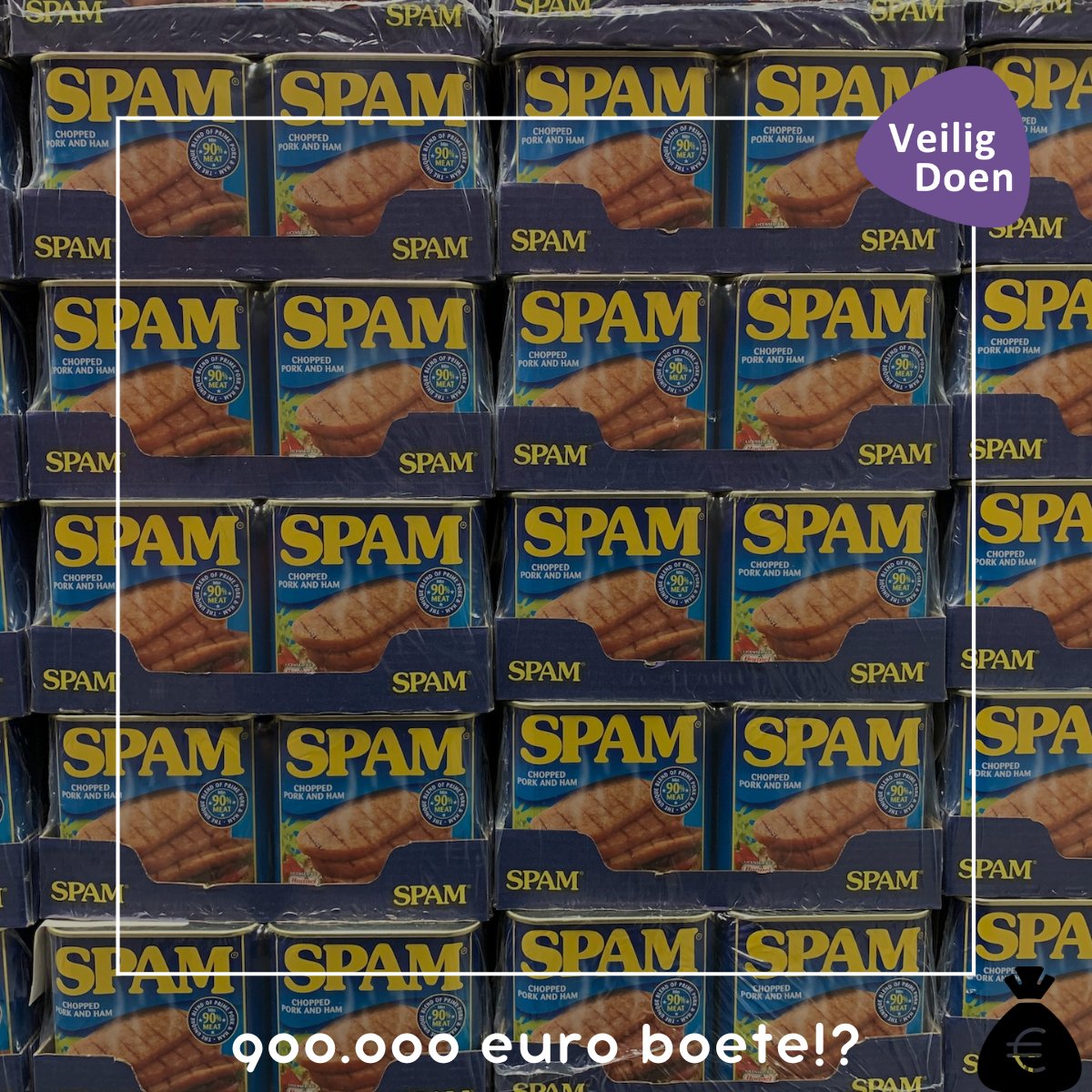 Boete van 9 ton?

Spam mails zijn verboden, wil jij de boete voorkomen?

Heeft de ontvanger aantoonbaar toestemming gegeven voor de mails?
Wordt de identiteit van de afzender vernoemd in de mail?
Is afmelden makkelijk te doen?

Dan voorkom je als organisatie deze flinke boete!💸