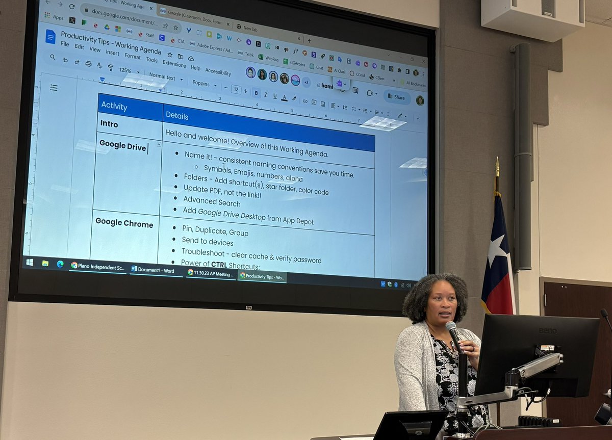 pisdtech's tweet image. We love learning with the PISD Assistant Principals! Today we are exploring ways to manage Google Drive and navigate Google Chrome to increase productivity for a smoother workflow! 
#PlanoISDLevelUp #pisdlevelup #pisdtech #PlanoLearns