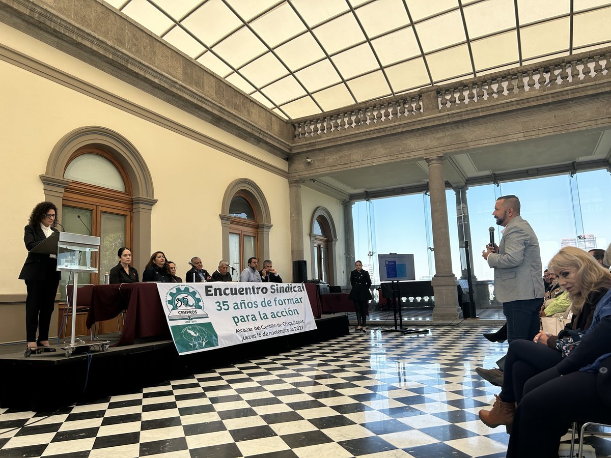 OITMexico's tweet photo. En días recientes, @EliEcheverria84 Coordinadora del proyecto #OBSERVAR de #OIT, participó en el Encuentro Sindical organizado por #CENPROS con una ponencia sobre los retos de la #reformalaboral para fortalecer el cumplimiento de principios y derechos fundamentales del trabajo. https://t.co/ZXC3ZRdjal