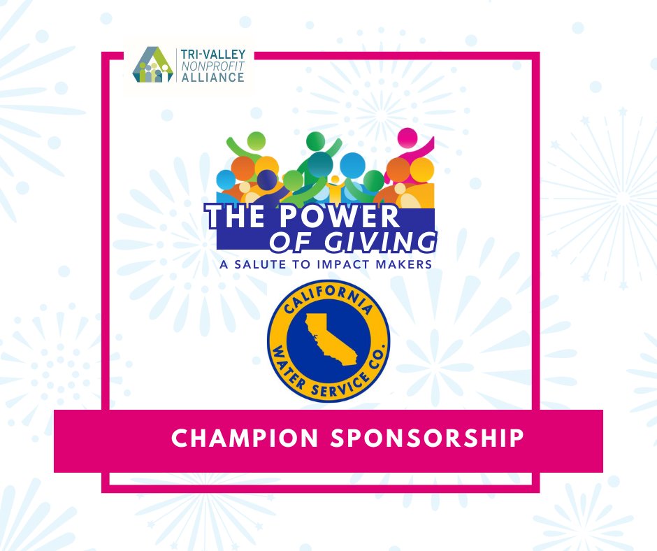 tvnpa's tweet photo. A big thank you to @calwater for being a Champion Sponsor at TVNPA's Power of Giving: Salute to Impact Makers Celebration! Your support helped make this event a huge success. #TVNPA #TriValleyNonprofitAlliance #TriValley #Sponsor #Nonprofit #Nonprofits #PowerOfGiving https://t.co/GmO9wadPpb