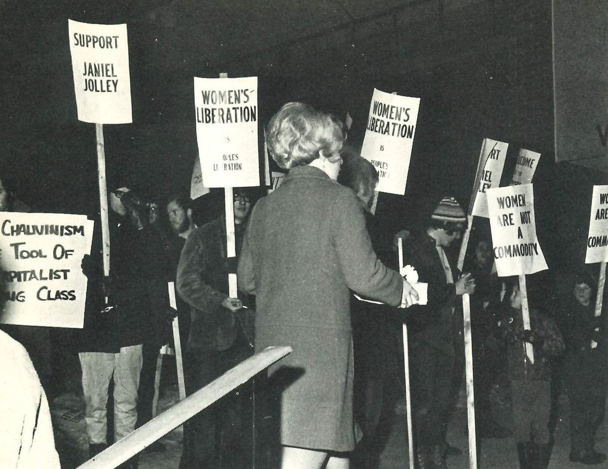 The theme for the #ACAHashtagParty this month is #ArchivesActivism!

In 1970, more than 200 people turned out to protest the annual Miss Canadian University Pageant, which was held on-campus during the Winter Carnival.

Read the full story in the Cord: scholars.wlu.ca/cgi/viewconten…