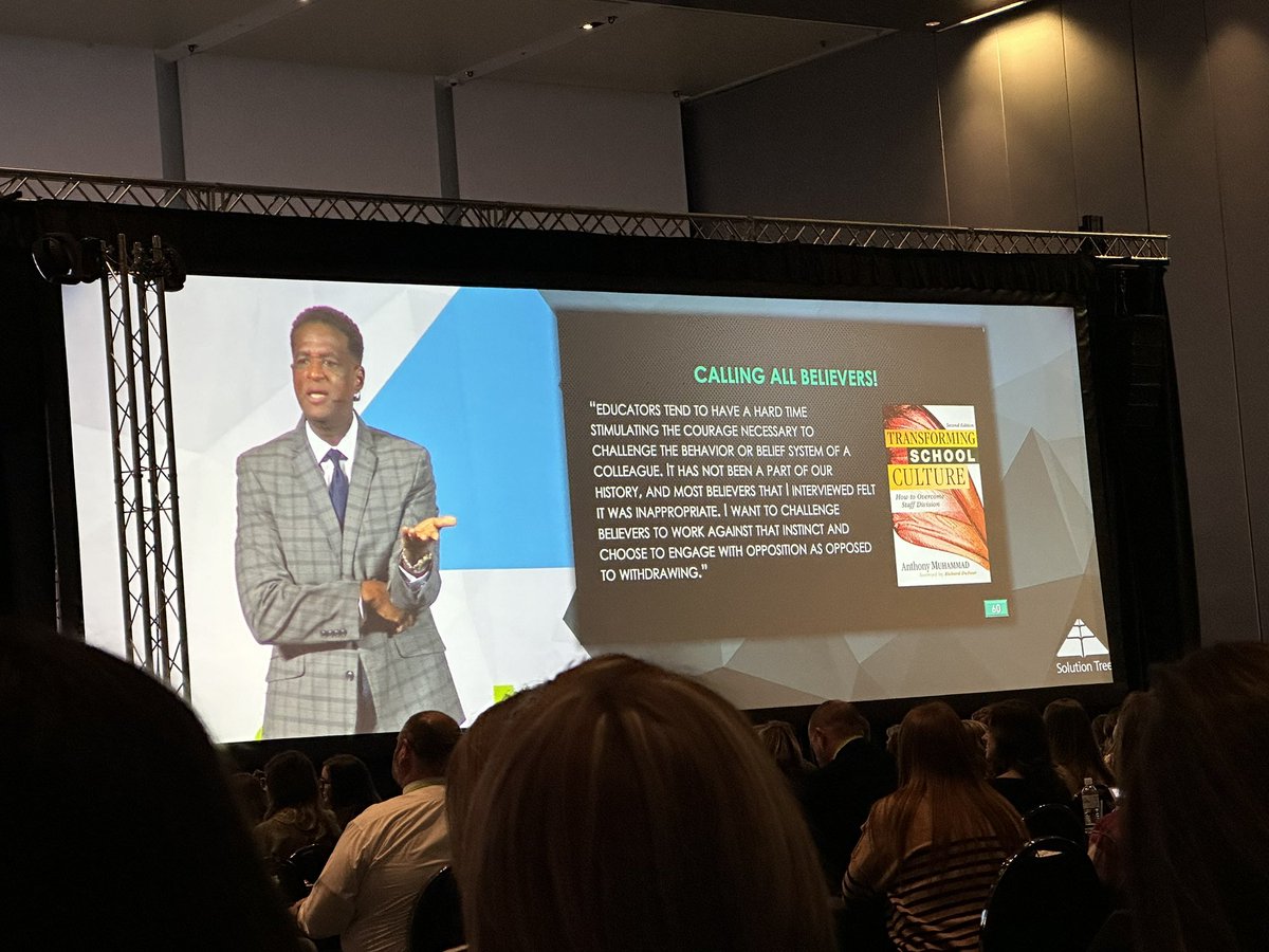 TommiB_10's tweet image. Professional Learning Communities isn’t a space but an act of being. As educators it’s our job to break down barriers to our students’ excellence. Thank you Dr. Muhammad for your powerful keynote. #AllStudentsCanLearn #PLCConference @SolutionTree @FWPrin_  @kckschools