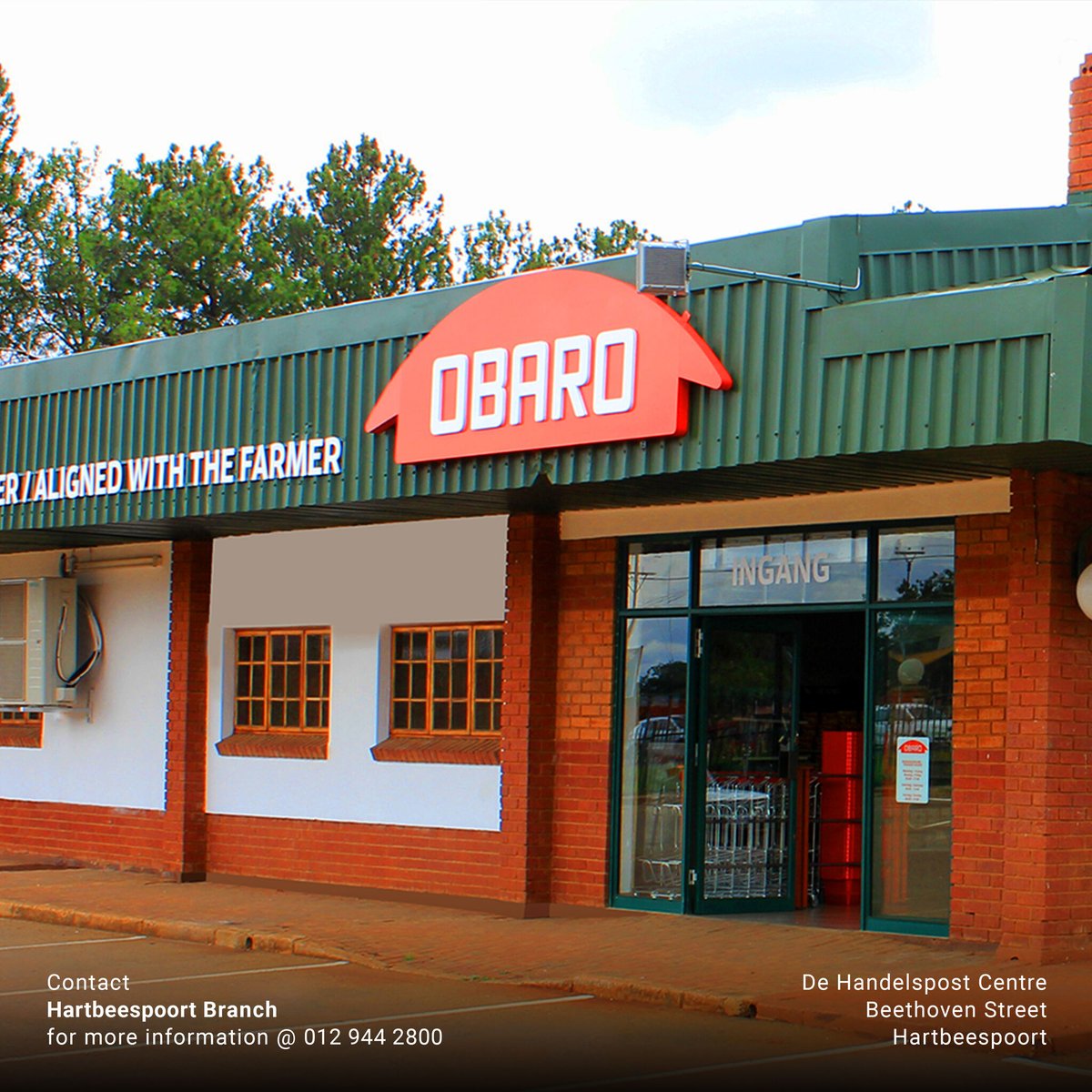 ObaroGroup's tweet photo. Our North West #OBARO branches are located in Brits, Hartbeespoort, Potchefstroom, Rustenburg, and Schuinsdrift. Come on over, say hello, and let's explore how we can support you. 👋
For more details, visit our website:
https://t.co/qe6NWIsPTJ
#AlignedWithTheFarmer https://t.co/Py2t77Q6Nr