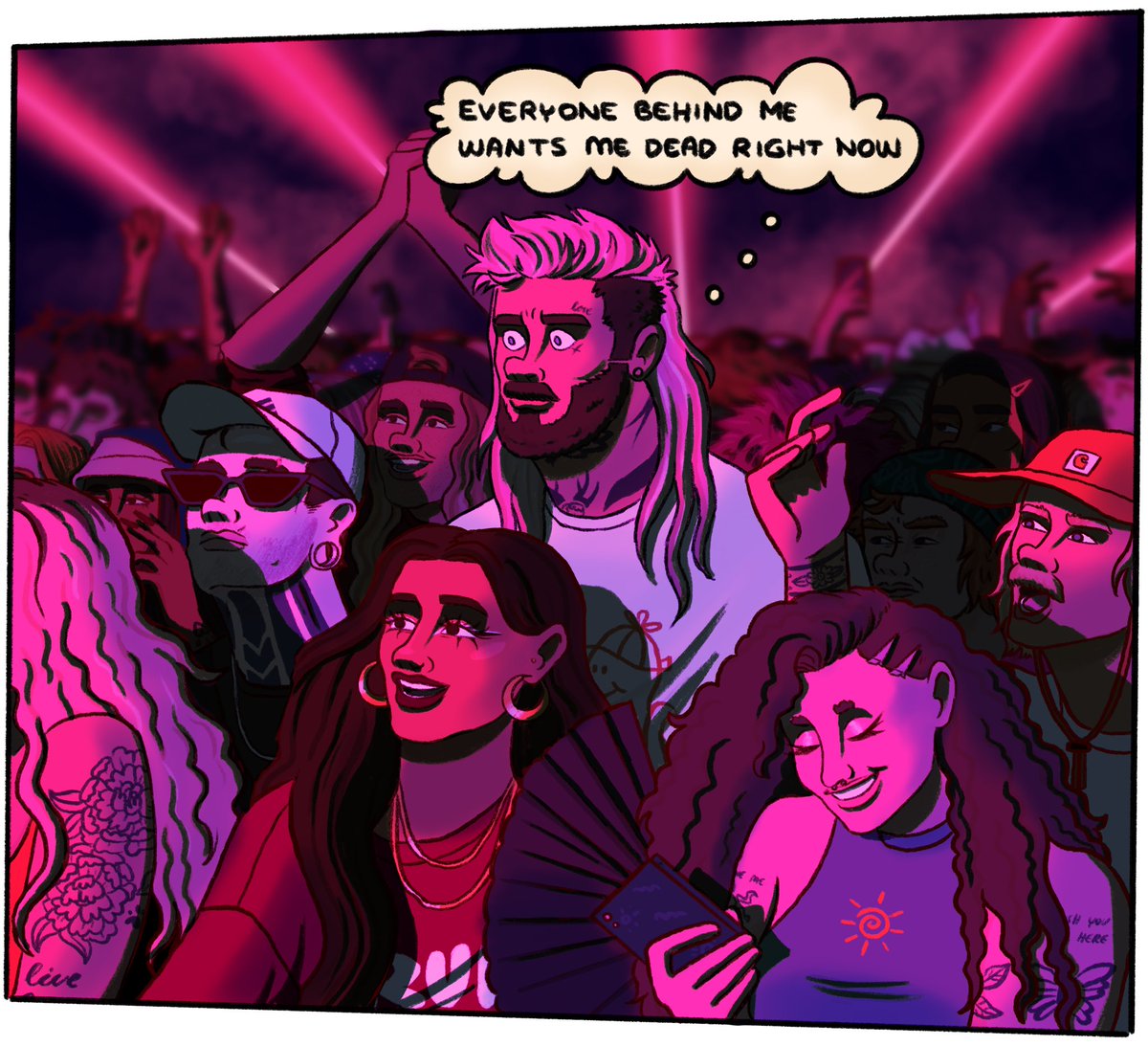 Also i drew this comic and i had no business doing all of that with the background but ogay