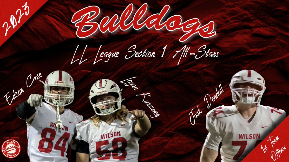 Wilson Bulldogs Football (@wilsonbulldogs) on Twitter photo Congratulations to our 2023 Lancaster-Lebanon League Section 1 All-Stars, as well as our Player of the Year in 2 categories - <a href="/dendall_jack/">Jack Dendall</a>! Congratulations to our 2023 Lancaster-Lebanon League Section 1 All-Stars, as well as our Player of the Year in 2 categories - <a href="/dendall_jack/">Jack Dendall</a>!