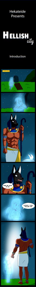 hekateide's tweet photo. Kaylee is sad because she has to leaves Earth. Anubis arrives and together go to the upper world.
#kaylee #godanubis #hellishcity https://t.co/aKZUO2bkMH
