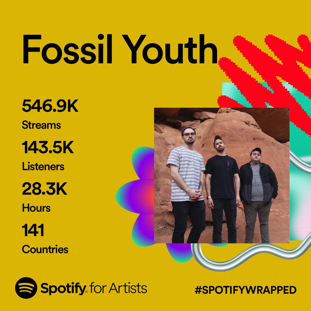 We haven’t released new music or even played a show in almost four years so it means a lot to see that so many of you are still listening. Genuinely couldn’t be more grateful. Thank you.