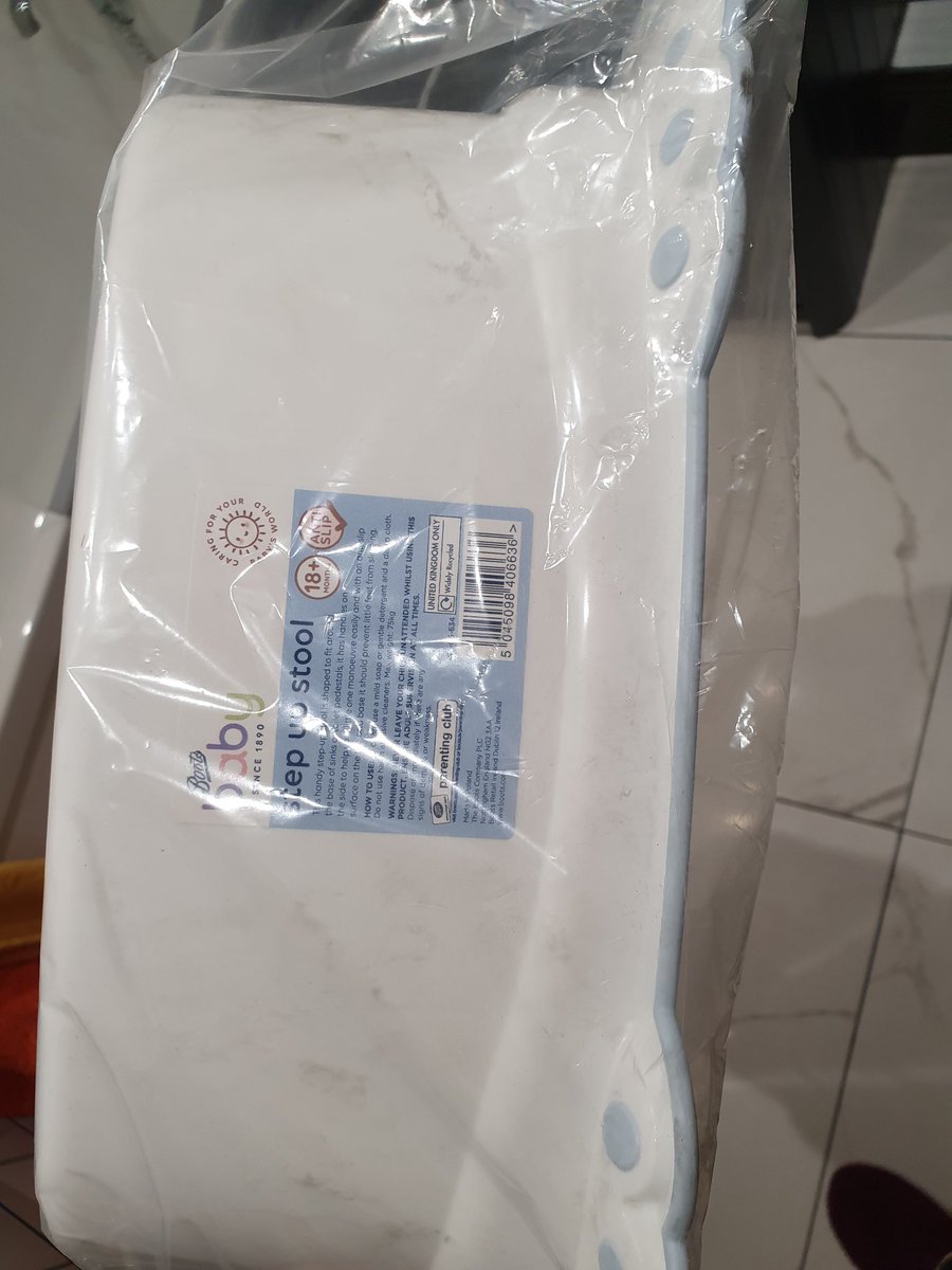 racheljryan's tweet photo. @BootsHelp I bought a carry potty and a step for my son, but the bottom of the carry potty looks mouldy, filthy at very least, and step is filthy despite being in packaging https://t.co/B7vwSqGulk