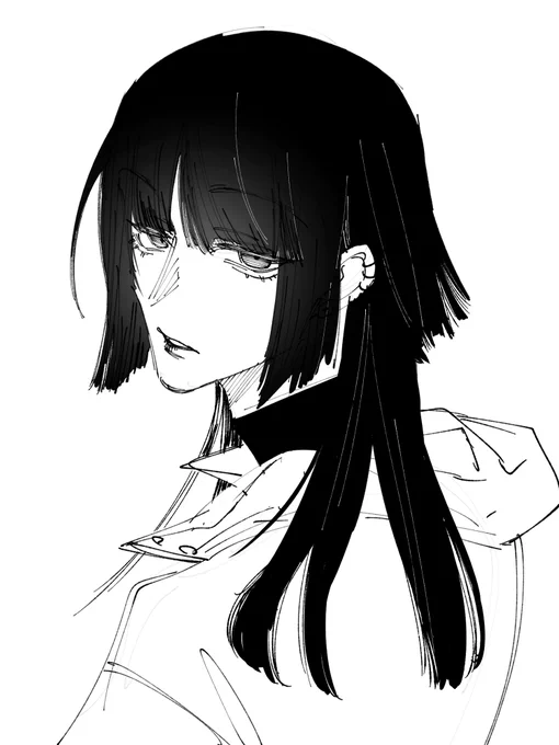 姫カットの男が描きたくなった 