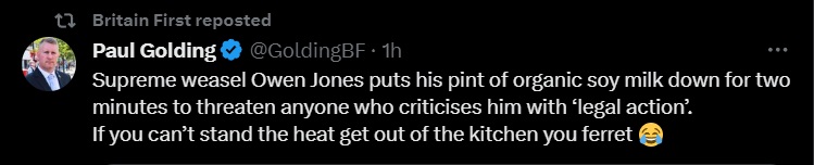 DrMarianaClaire's tweet image. #PaulGolding aka #BritianFirst You've got room to talk. I remember getting two cease and desist from you and #JimDowson back in the day because I dared to criticise #BritainFirst. 🤣🤣🤣