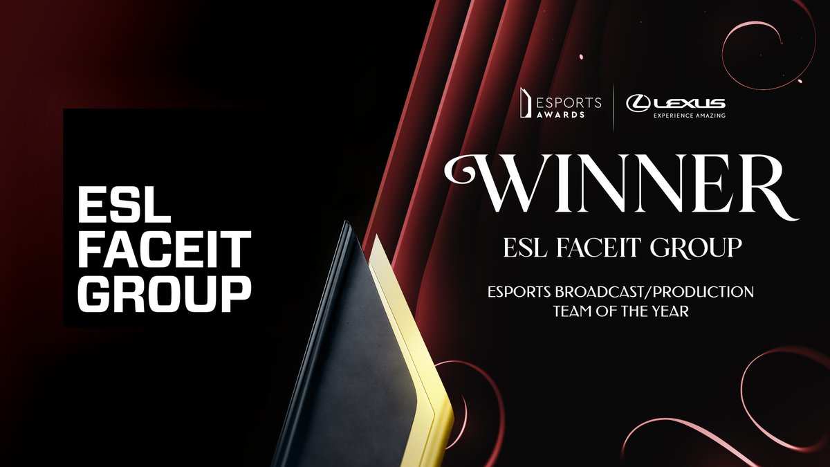 The winner of the Esports Broadcast/Production Team of the Year award is... 

<a href="/ESL/">ESL</a>

CONGRATULATIONS! 🏆

#EsportsAwards2023