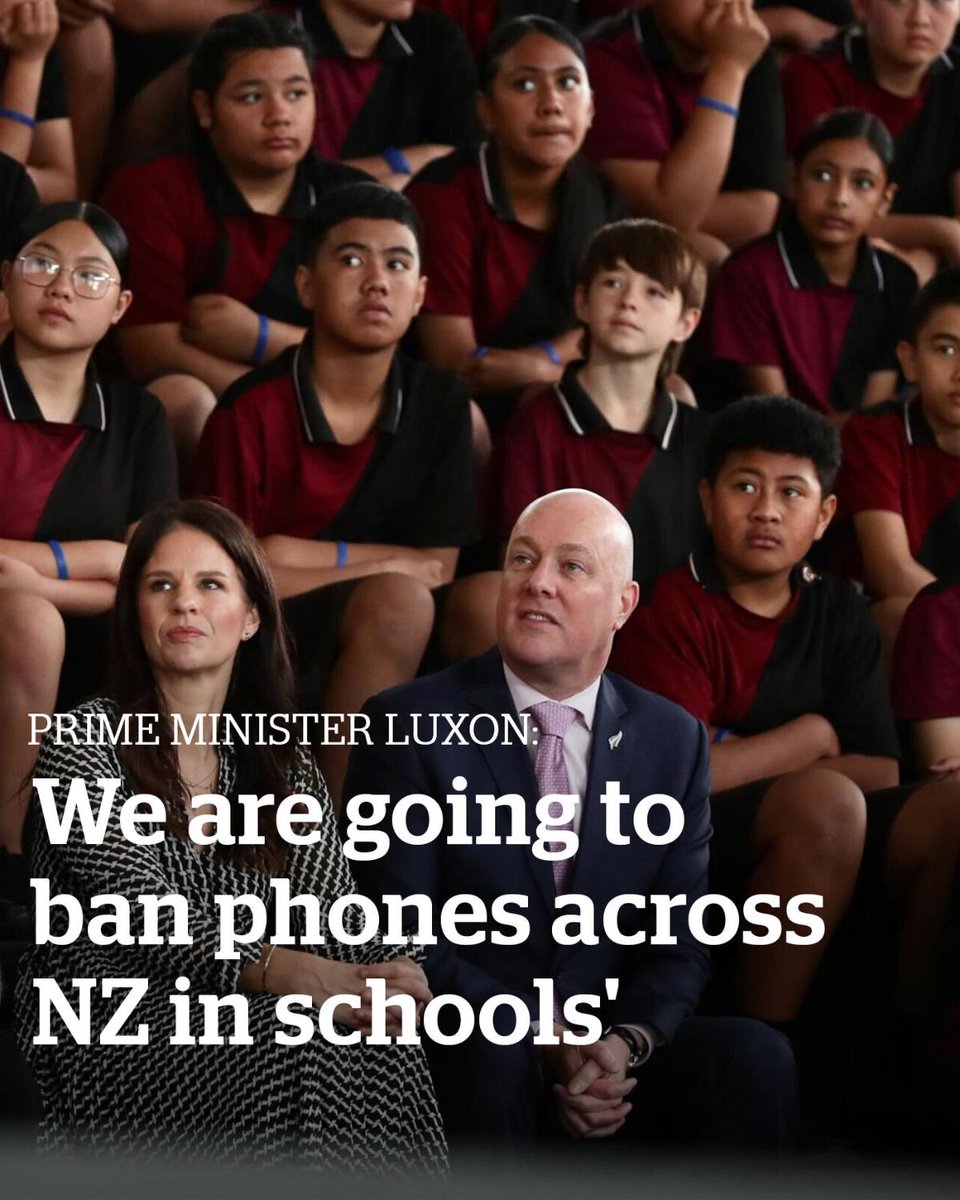 Christopher Luxon announced his 100-day plan this week. Now, in his first school visit as Prime Minister, he's promised to ban phones.

🔗 tinyurl.com/54ad2ahd