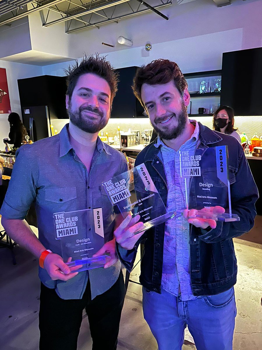 Exciting news! Mad won 3 One Club Miami 2023 Awards: 2 Golds for Branding and Craft/Art Direction and 1 Silver for Experiential &amp; Immersive. 

Congrats to our team for raising the bar on Mad Arts branding! Cheers to greater moments ahead 👏

#TheOneClubAwards #CreativeAgency