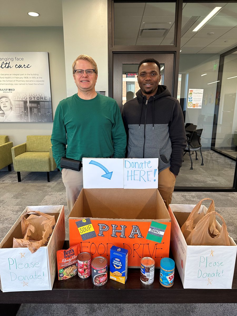A big thank you goes out to all of you for supporting the PHA's holiday food drive! Together, we managed to donate 71 pounds of food to the Emergency Food Pantry in Fargo to aid families in our community. This is such a special event to give back to the community!