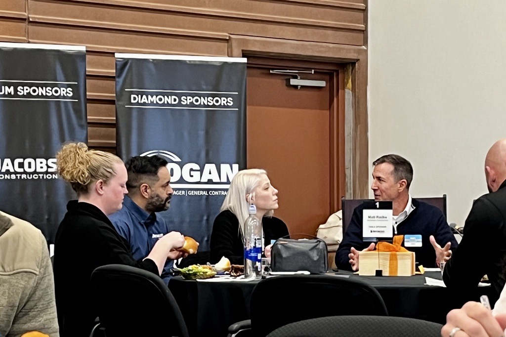 JacobsenBuilds's tweet photo. COO Matt Radke was a featured speaker at today's @SMPSUtah Contractor Roundtable, where he shared his expert insights about what it takes to build trusting partnerships between general contractors, architects, engineers and subcontractors.

#JacobsenPartners #PeopleOfJacobsen https://t.co/buiKYqgguw
