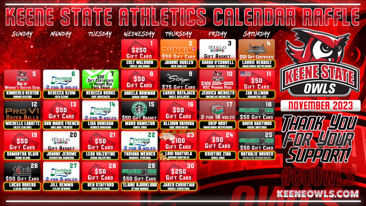 🦉🔴 Keene State Athletics tweet media