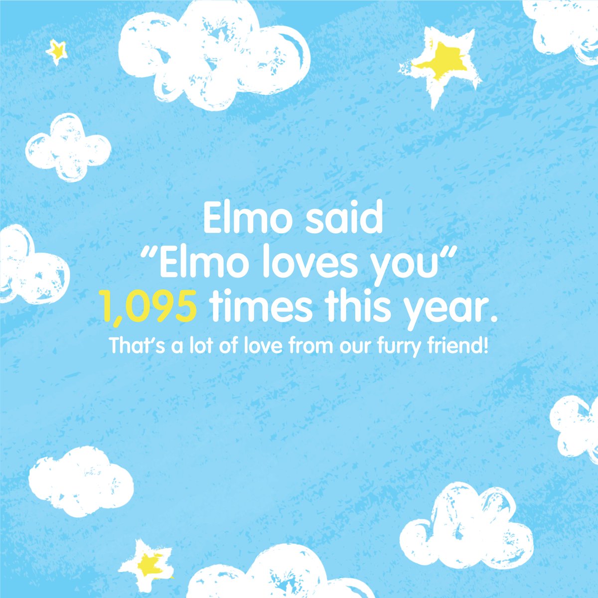 elmo's tweet photo. Another year of being Elmo! ❤️ #SpotifyWrapped https://t.co/h64u3PNp7l