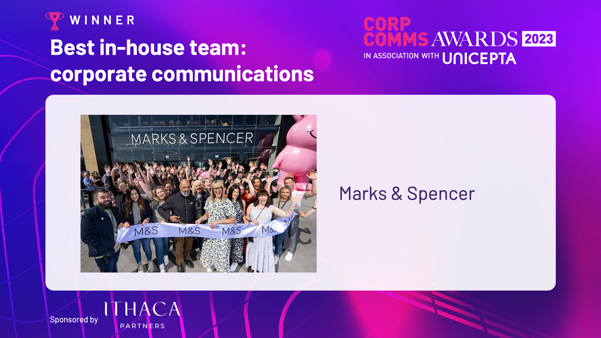 The judges have spoken for 'Best In-House Team: Corporate Communications,' and we have not one, but two winners! 🎉 Massive congratulations to the outstanding teams at <a href="/OxUniPress/">Oxford University Press</a> and <a href="/marksandspencer/">M&S</a>! 🏆#ccawards