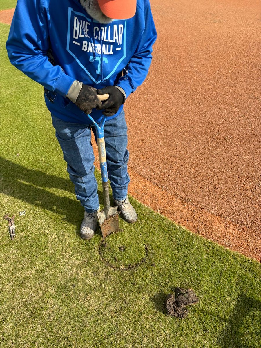 SFSturf_pros's tweet photo. Spend that extra few minutes on the front end, and save yourself time on the back end when replacing or adjusting irrigation. 💧
#details #irrigation #baseball #turfgrassmaintenance https://t.co/TSajgRAL5c