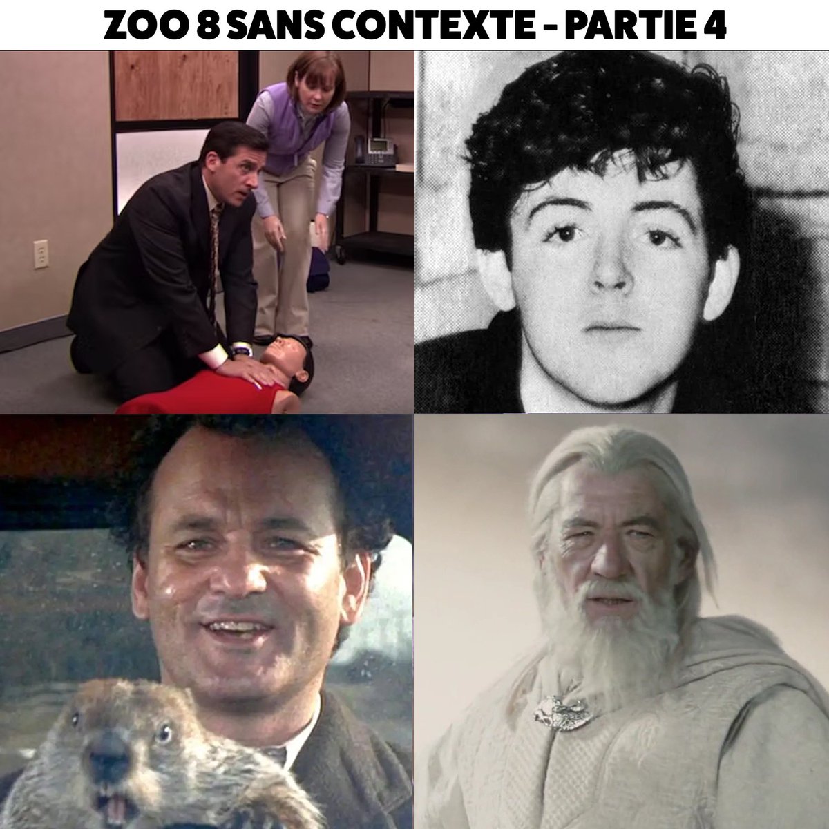 La dernière partie mais non la moindre de "Devine les covers de nos bands sur la compilation Zoo 8" 🐜🐎🦁🐇

<a href="/exitstagedive/">Groovy Aardvark</a> en haut à gauche
<a href="/rougepompier/">Rouge Pompier</a> en haut à droite
#hipshotrock en bas à gauche
<a href="/lionel_groove/">Lionel Groove</a> en bas à droite