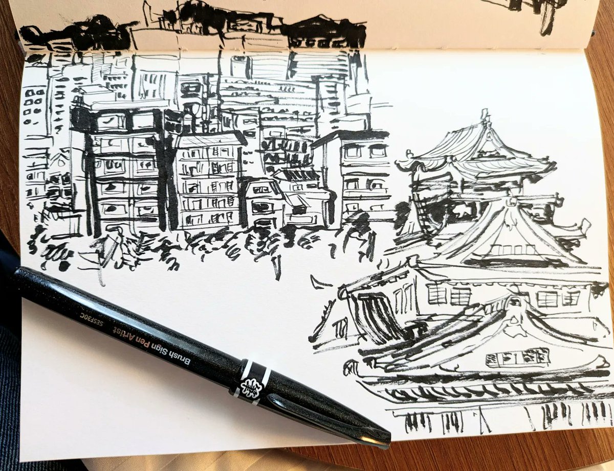 averyhickart's tweet photo. Japan day 1 sketches! https://t.co/qUMewsQVf7
