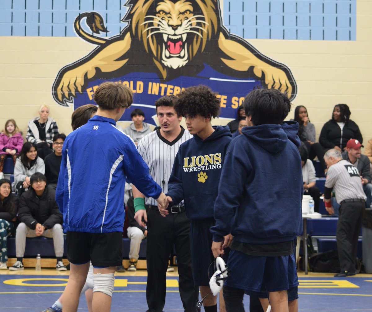 The Freehold Intermediate School Wrestling Team opened their season today with a win at home vs Keansburg. Howell South next Tuesday at home. @FISLions